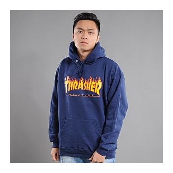 Thrasher Flame Logo Hoody navy