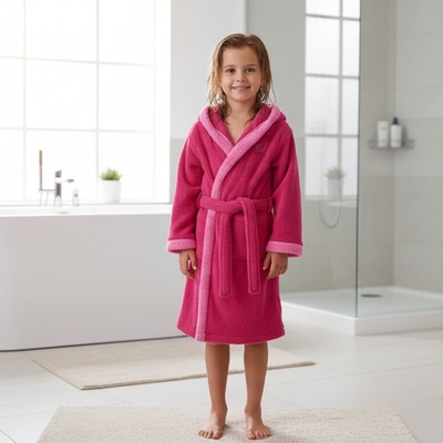 Kugo KP9915 dívčí župan růžový – Sleviste.cz