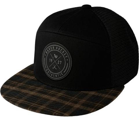 Bauer Flannel Snapback Black