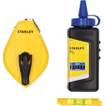 STANLEY МАРКИРАЩ ШНУР КОМПЛЕКТ С ЛИБЕЛА stanley 30м (stht47113-0)