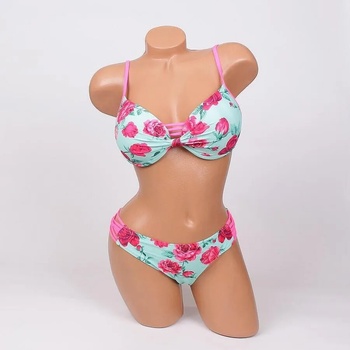 Image 1 of Нежен бански в цвят мента с рози - чашка a