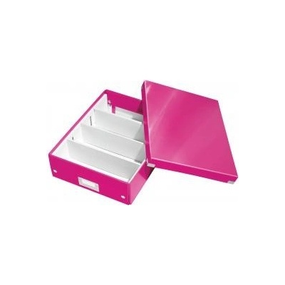 Leitz Organizační box Click & Store M růžová