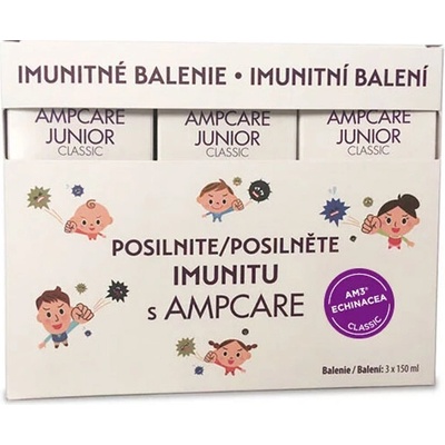 Ampcare junior classic imunitné balenie sirup 3x 150 ml
