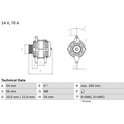 Alternátor BOSCH 0 986 041 260