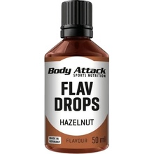 Body Attack Flav Drops 50 ml Lieskový oriešok
