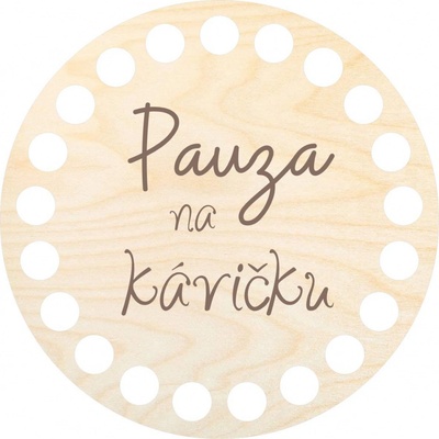 Woody Crafts Podtácek 10 cm, Pauza na kávičku