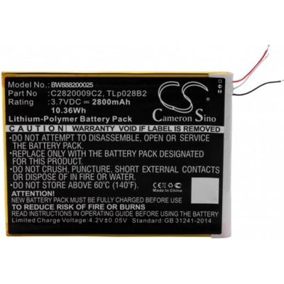 VHBW Батерия за Alcatel One Touch Pixi 3 7.0, 2800 mAh (888200025)