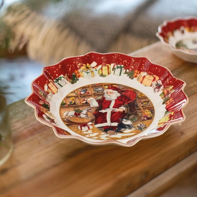 Villeroy & Boch Toy's Fantasy mísa Santa čte dopisy 25 cm