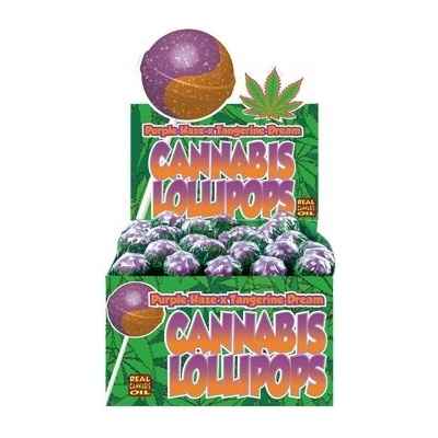 Dr. Greenlove Konopné lízátko Purple Haze x Tangerine Dream 17 g