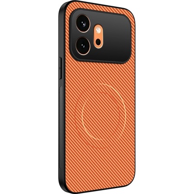 VSETKONAMOBIL 143866 CARBON MAGSAFE Ochranný obal pre Honor 600 oranžový