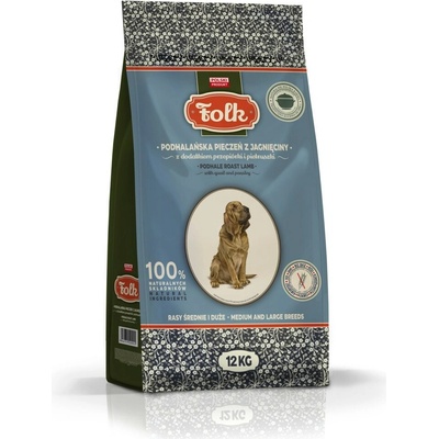 Folk Medium and large breeds Podhale-style lamb roast with quail and parsley 12 kg