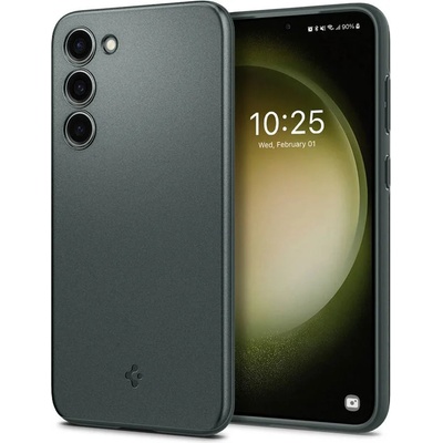 Spigen Thin Fit Case - качествен тънък матиран кейс за Samsung Galaxy S23 (зелен)