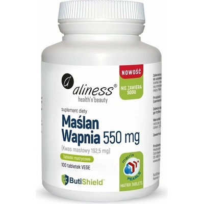 Aliness Butyrát vápenatý 550 mg Bez sodíka 100 tabliet