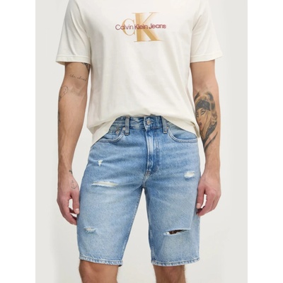 Calvin Klein pánské modré džínové šortky J30J327188