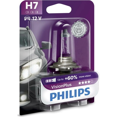 Philips VisionPlus H7 PX26d 12V 55W 12972VPB1