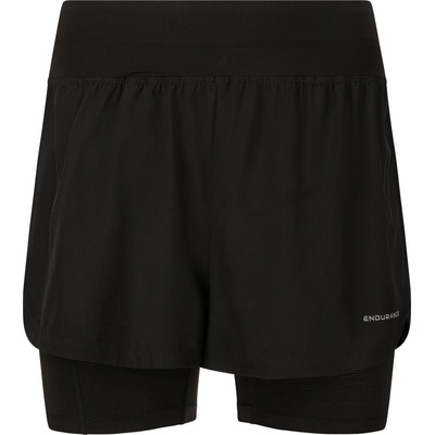 ENDURANCE Дамски шорти за бягане ENDURANCE Women's Less 2-In-1 Shorts Running shorts - Black - размер 38 (EU) (112-4052-0113)