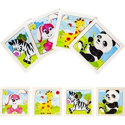 Pomôcka edukačná Puzzle zvieratká 4 druhy SNA