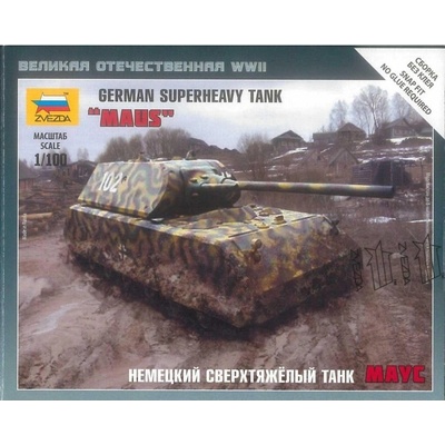 Zvezda Snap Kit německý supertěžký tank Maus ZV 6213 1:100