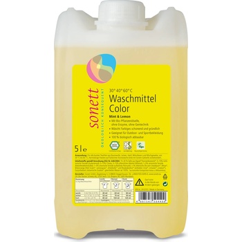 Sonett Laundry Liquid Color Mint & Lemon prací gél na farebné prádlo 5 l