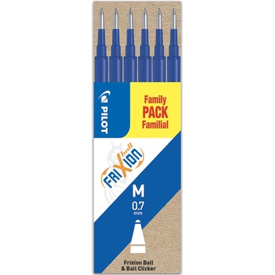 Náplň gumovacia PILOT Frixion 0,7 mm/6 ks - modrá
