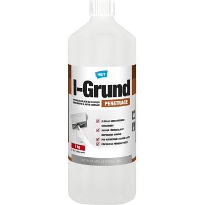 Nátěr proti skvrnám HET I-Grund bezbarvý, 1 kg