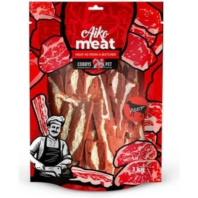Cobbys pet aiko Meat sušené hovädzie mäso s byvolou kožou a s hovädzím filé 1000 g