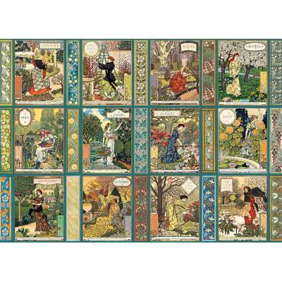 Cobble Hill - Puzzle Jardiniere: A Gardeners Calendar - 1 000 piese
