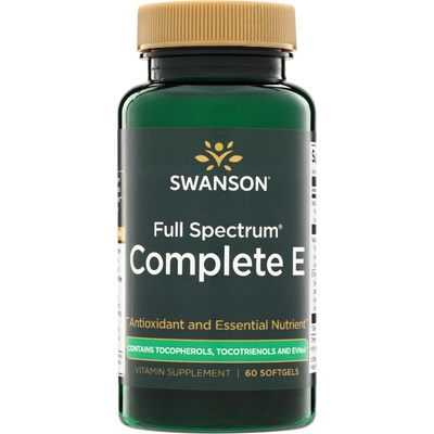Swanson Vitamin E + Tokotrienoly 60 kapslí
