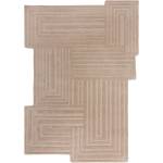 Flair Rugs Бежов ръчно изработен вълнен килим 200x290 cm Zen Rectangles - Flair Rugs (503119380228)