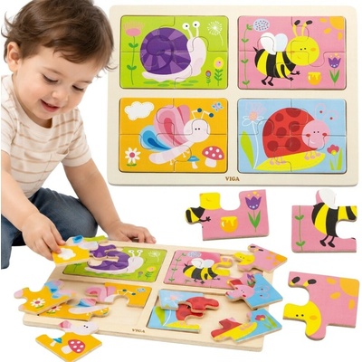 Viga puzzle 4v1 hmyz