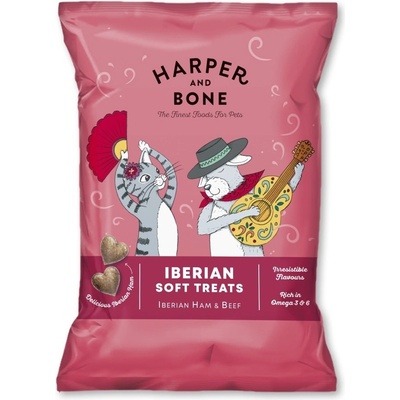 Harper and Bone Cat&Dog pamlsky šunka a hovädzie 90 g