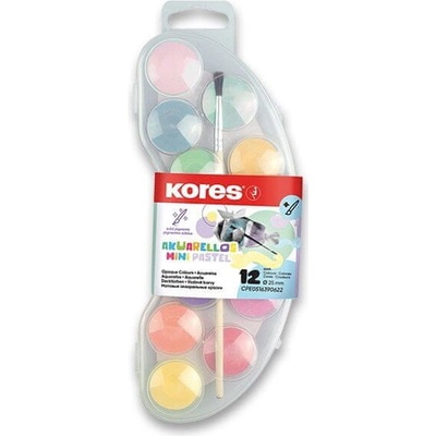 Kores vodové farby mini 12 barev 25 mm