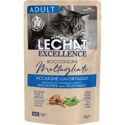 Monge LeChat Excellence Adult ančovičky so zeleninou 85 g
