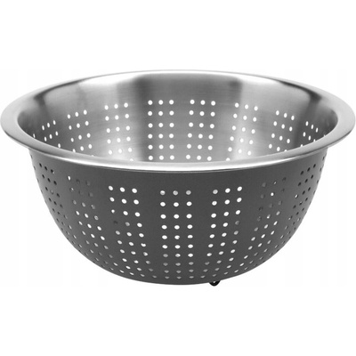 KUCHYŇSKÝ CEDNÍK KULATÝ KOVOVÝ ŠEDÝ Ø 24 cm SCEZOVAČ NA TĚSTOVINY