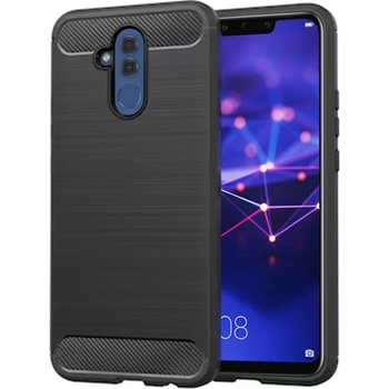 Techsuit Carbon Silicone puzdro pre Huawei Mate 20 lite – čierne