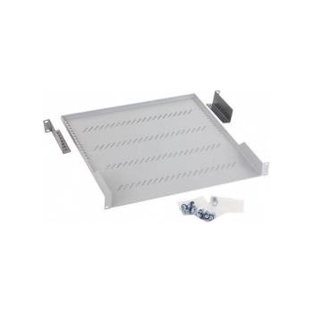 TRITON Plate with perforation 19, 1U/750mm, load 40kg, grey