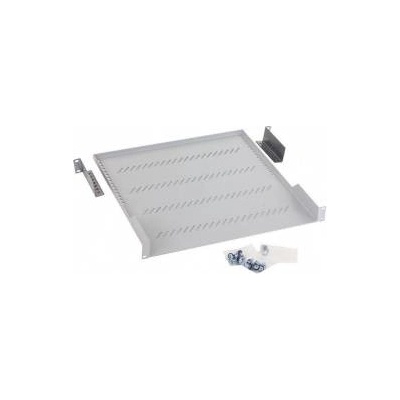 TRITON Plate with perforation 19, 1U/750mm, load 40kg, grey