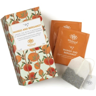 WHITTARD Sáčkový zelený čaj Mango & Bergamot 25 sáčků