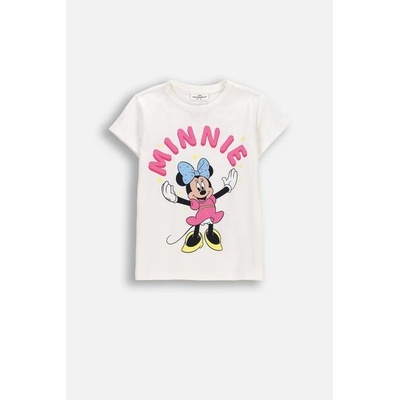COCCODRILLO Tričko s krátkým rukávem ecru s potiskem Myšky licence MINNIE MOUSE