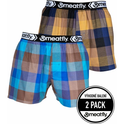 мъжки боксерки Gigi Brown / Blue | Кафяви | Размер Meatfly | Kafyav | МЪЖЕ | M