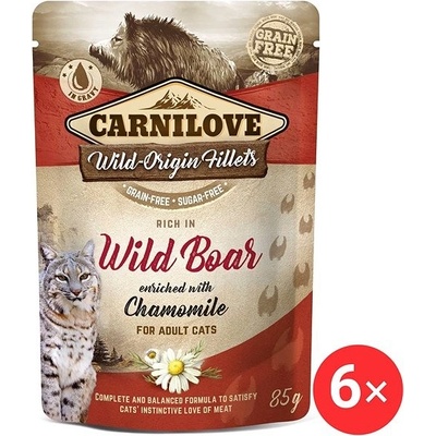 Carnilove Cat Wild Boar with Chamomile 6 x 85 g