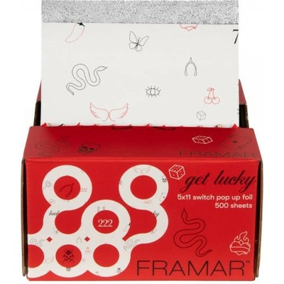 FRAMAR Get Lucky alu-fólia so špeciálnym povrchom 500 listov šírka 13 cm x dĺžka 28 cm