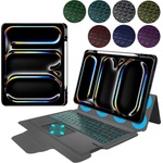 Techsuit Калъф с клавиатура за iPad Pro 13 (2024) + Протектор - KeyTab Pro - черен