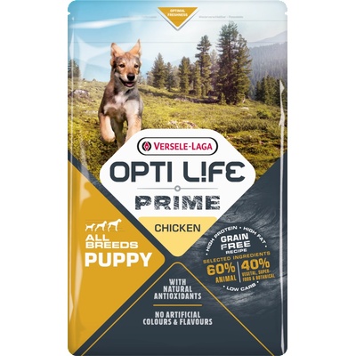 Versele-Laga Opti Life Prime Puppy 2, 5кг - беззърнена храна за кученца с пилешко месо