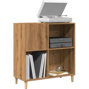 vidaXL Шкаф за плочи Artisan Oak 84, 5x38x89 cm Инженерна дървесина (857172)