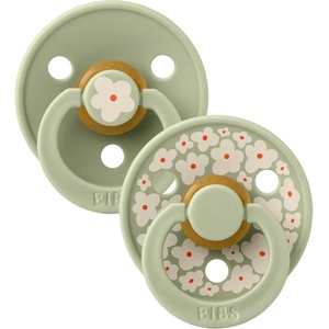 BIBS Залъгалки Bibs - Studio Colour Jasmine, Sage Mix, 0-6 м, 2 броя (11017104) - baby
