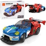 Jokomisiada Technical blocks Sports car BLUE-RED 138-piece ZA5744