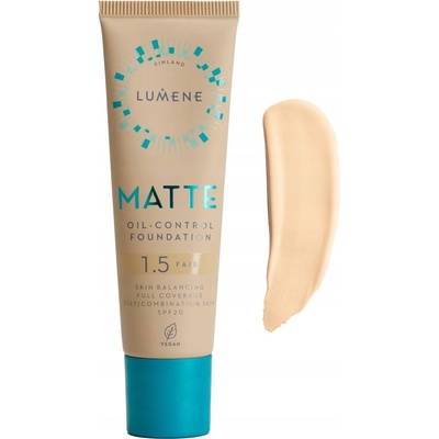 Lumene Matte Oil-Control matující make-up SPF20 1,5 Fair Beige / Fair 30 ml