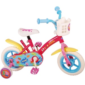 E & L Cycles Детски велосипед с помощни колела E&L cycles - Пепа Пиг, 10 (81064-NP)