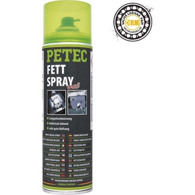 PETEC Biele mazivo s dlhodobým účinkom v spreji 500 ml